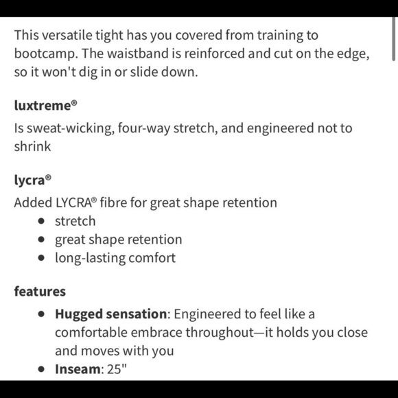 Sz4 NWOT Condition Lululemon Train Times 7/8 25” crops in Heathered Black - Picture 5 of 10